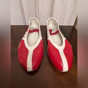 Adidas leather ballet flats